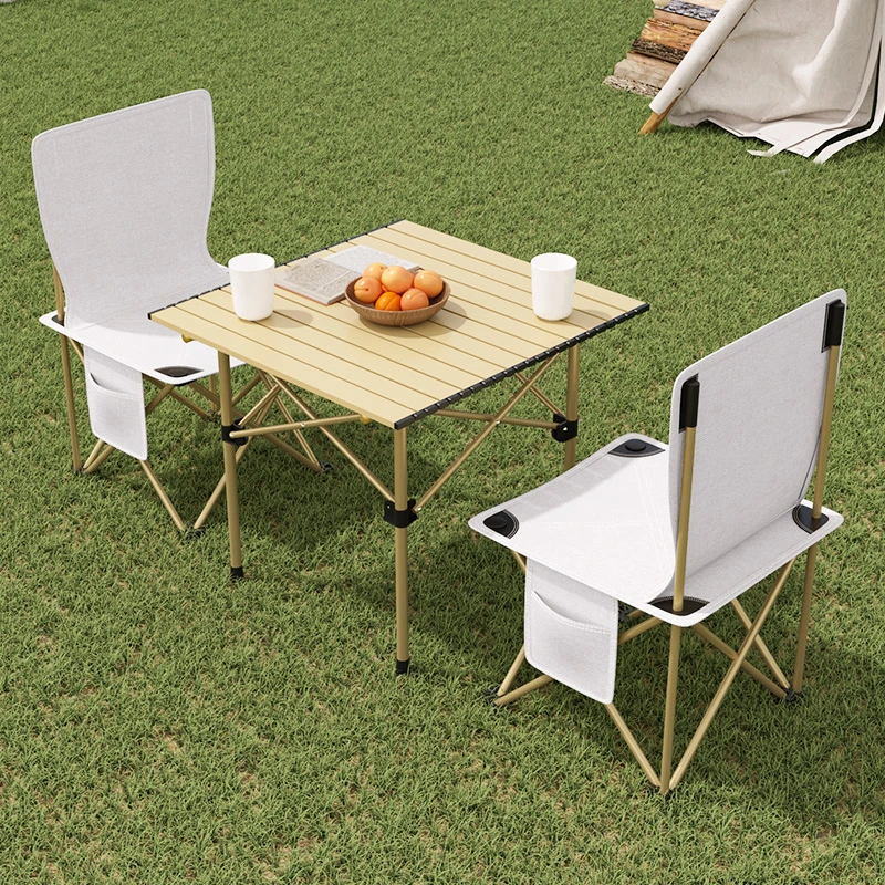 户外折叠桌车载露营蛋卷桌椅套装家用伸缩便携式夜市摆摊懒人椅子