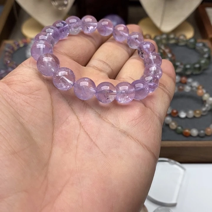 水晶手链未镶嵌巴西紫水晶