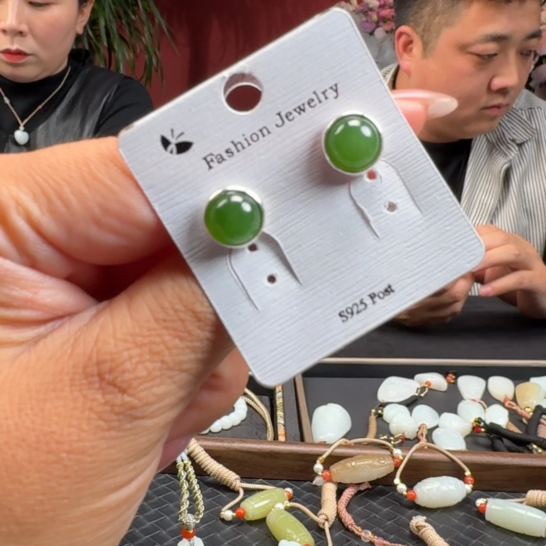 和田玉银S925镶嵌颈饰