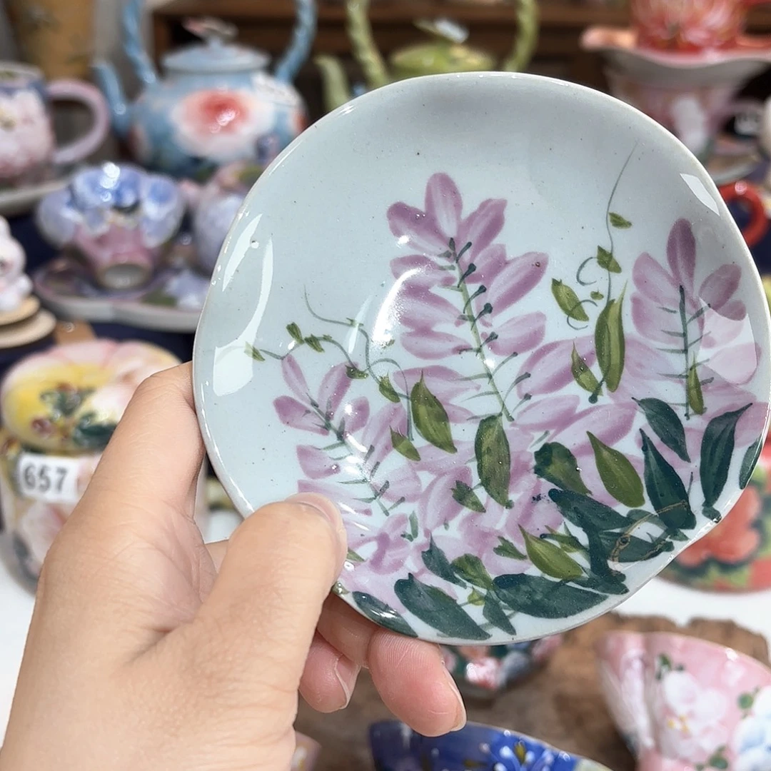 景德镇手绘高温釉下彩陶瓷茶具