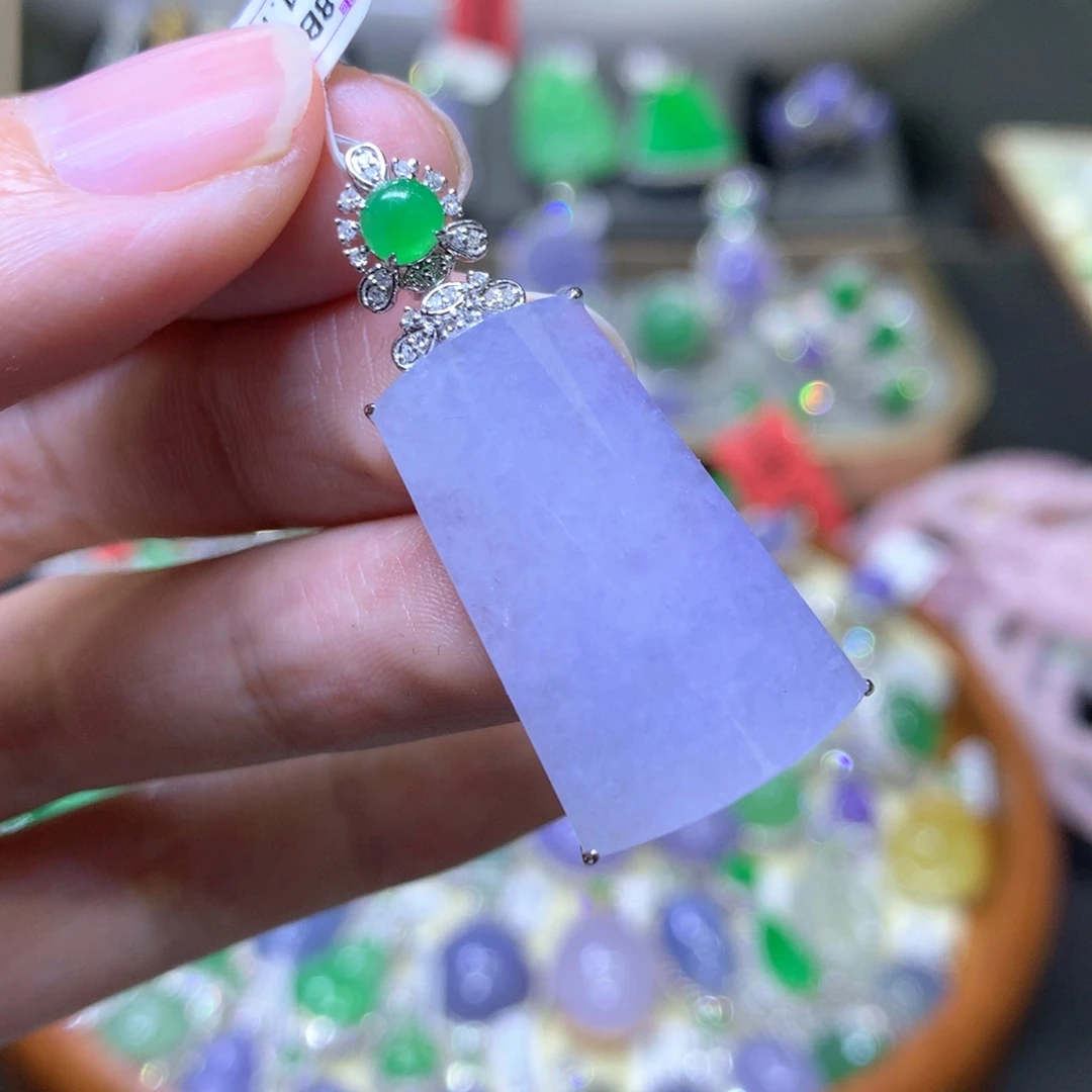 【闪购商品】翡翠颈饰未镶嵌翡翠吊坠项链