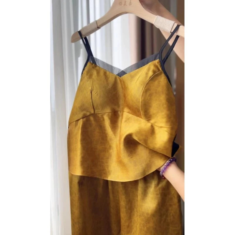 DY1646樱美嘉香云纱桑蚕丝夏季女装吊带百搭打底美背