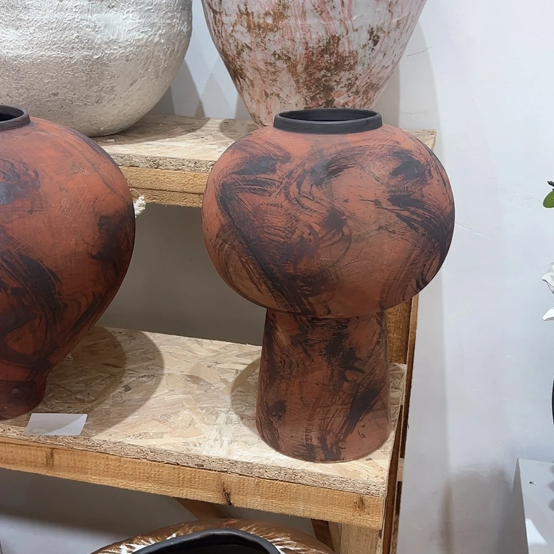 紫砂花瓶景德镇陶瓷高度