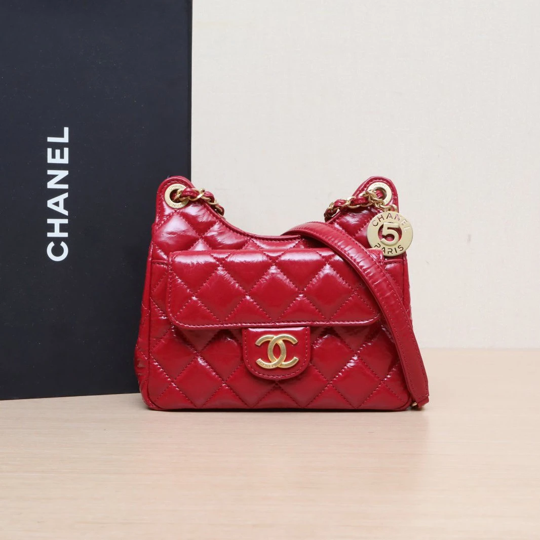 99新 Chanel/香奈儿 小花双双 23C 天猫精灵 嬉皮包 小号 芯片