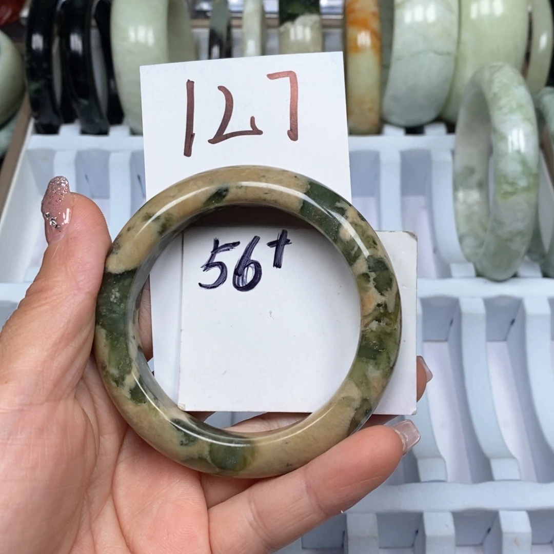 未镶嵌蛇纹石玉手镯