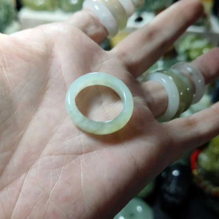 岫玉戒圈款式未镶嵌鹏**辉