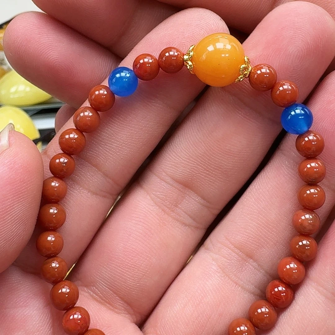 未镶嵌琥珀裸石手串