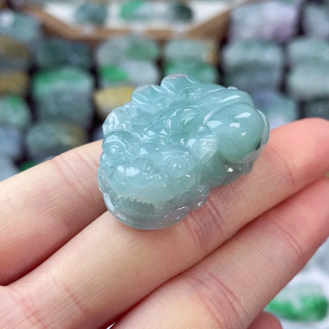 翡翠未镶嵌颈饰天然