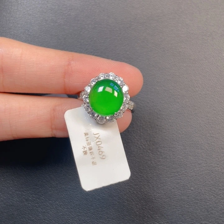 ****宝翡翠银S925镶嵌吊坠(不含链)