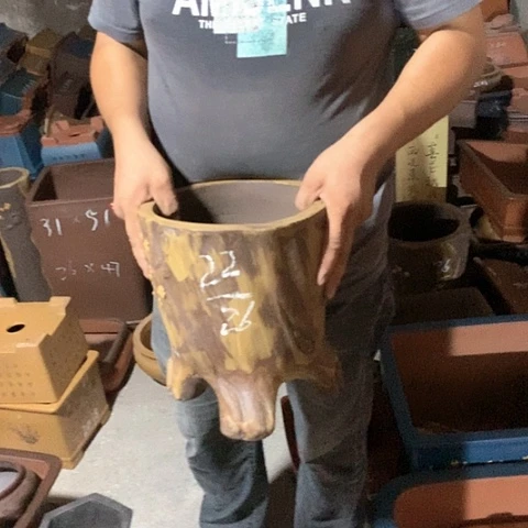 紫砂花盆手工制作