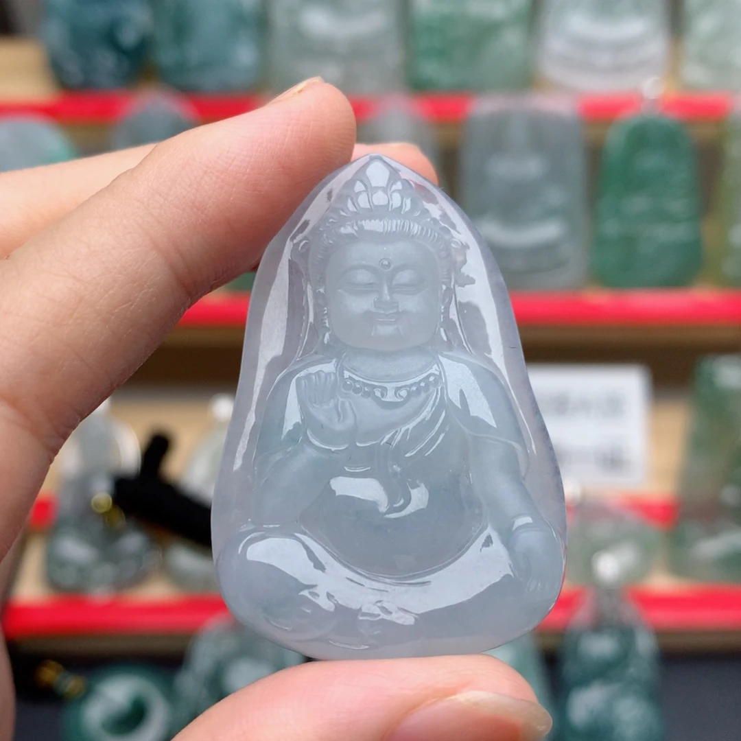 颈饰未镶嵌翡翠宝宝观音