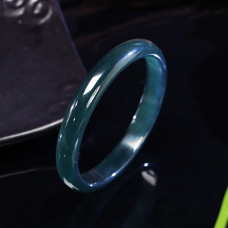 蓝水翡翠手镯-多样性发其一