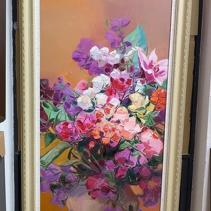 油画花之恋尺寸60+120cm！包邮