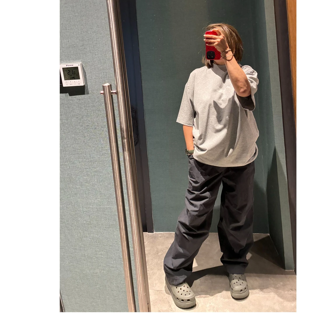 COCOLINDA | ‘本店明星’男女CP棉质四季多色工装裤P2124 （黑武士）