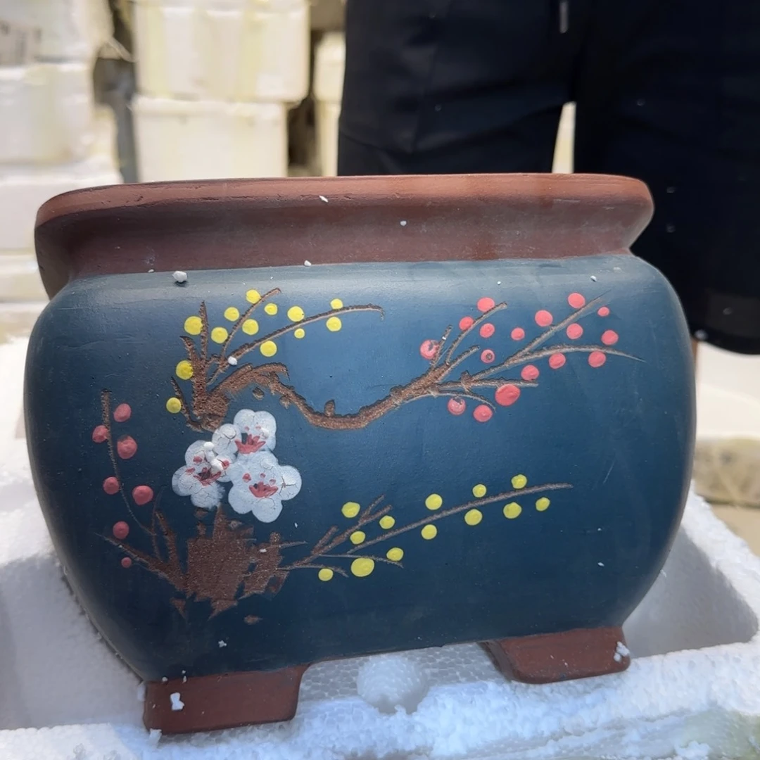 紫砂花盆口径25厘米