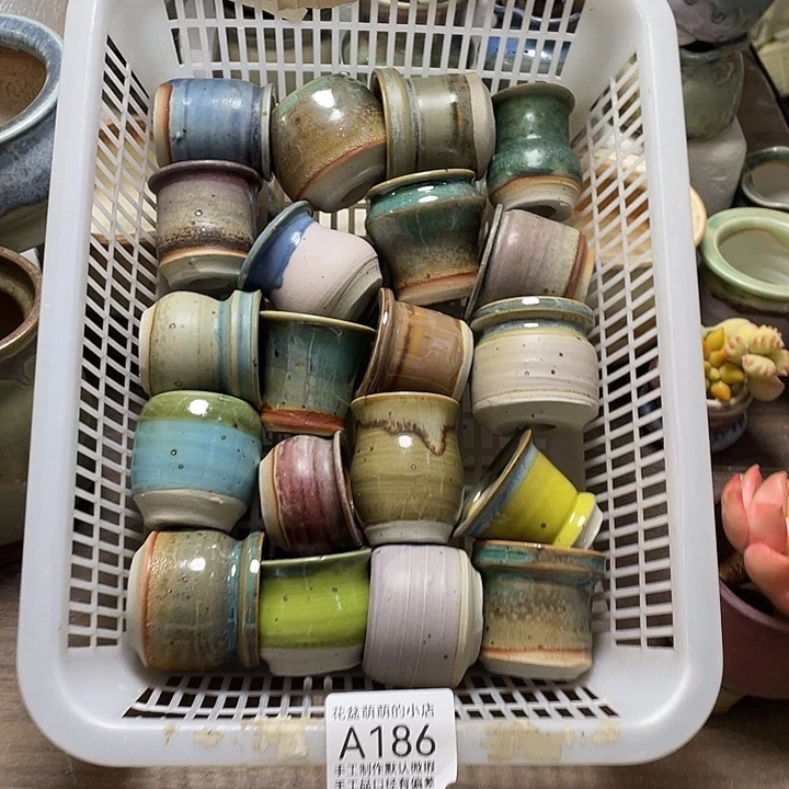 紫砂花盆186微瑕品口径3到4左右