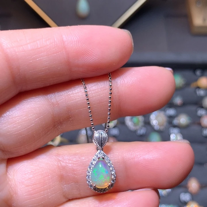 欧泊吊坠〉银S925镶嵌