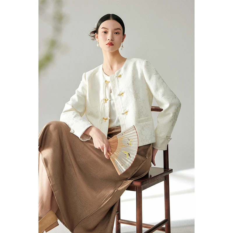 《力力淘专享》MOFAN摩凡夏新款香槟米短外套MOW453792