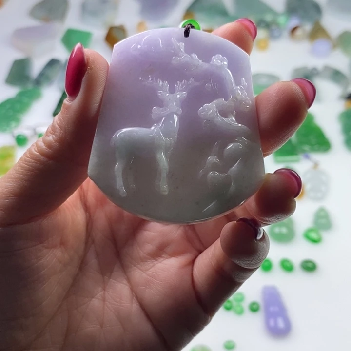 翡翠未镶嵌挂件天然翡翠