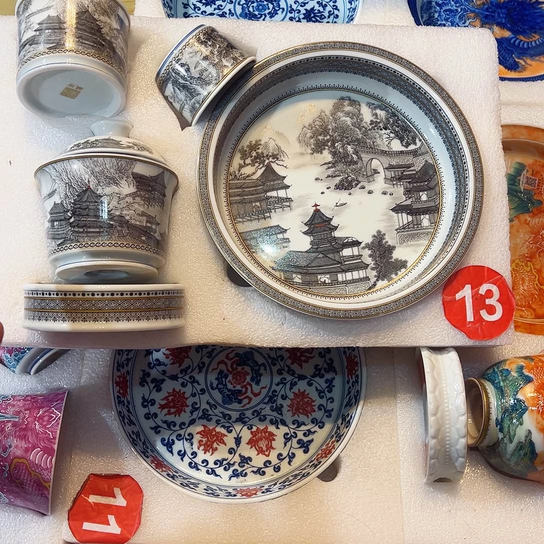 忧***郁墨彩山水大明宫五件套