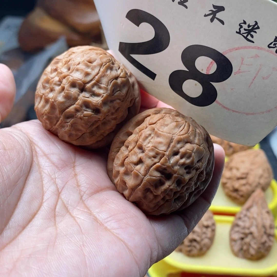 把件文玩核桃40甲骨文