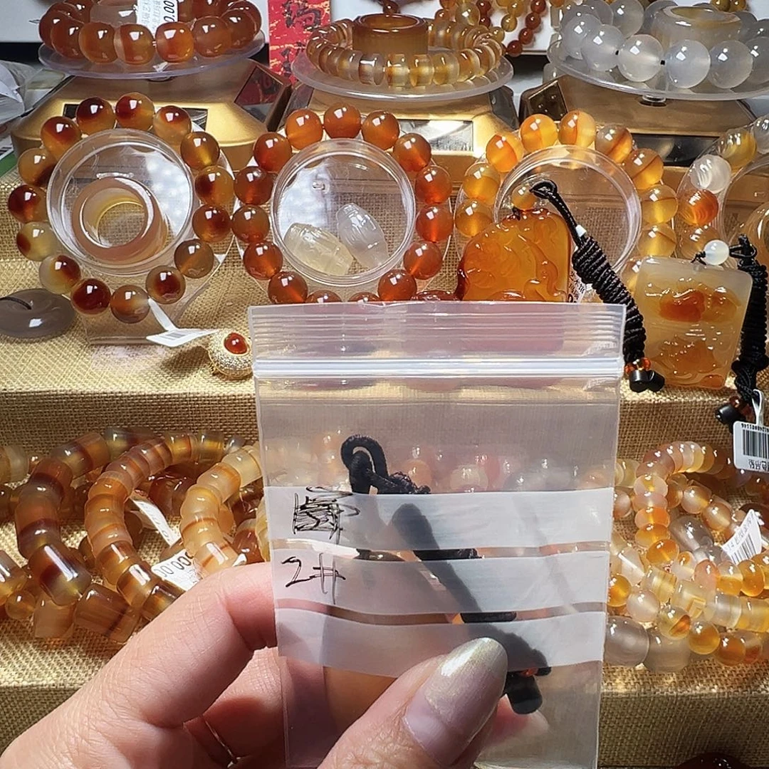 人***意玛瑙/玉髓合金颈饰2