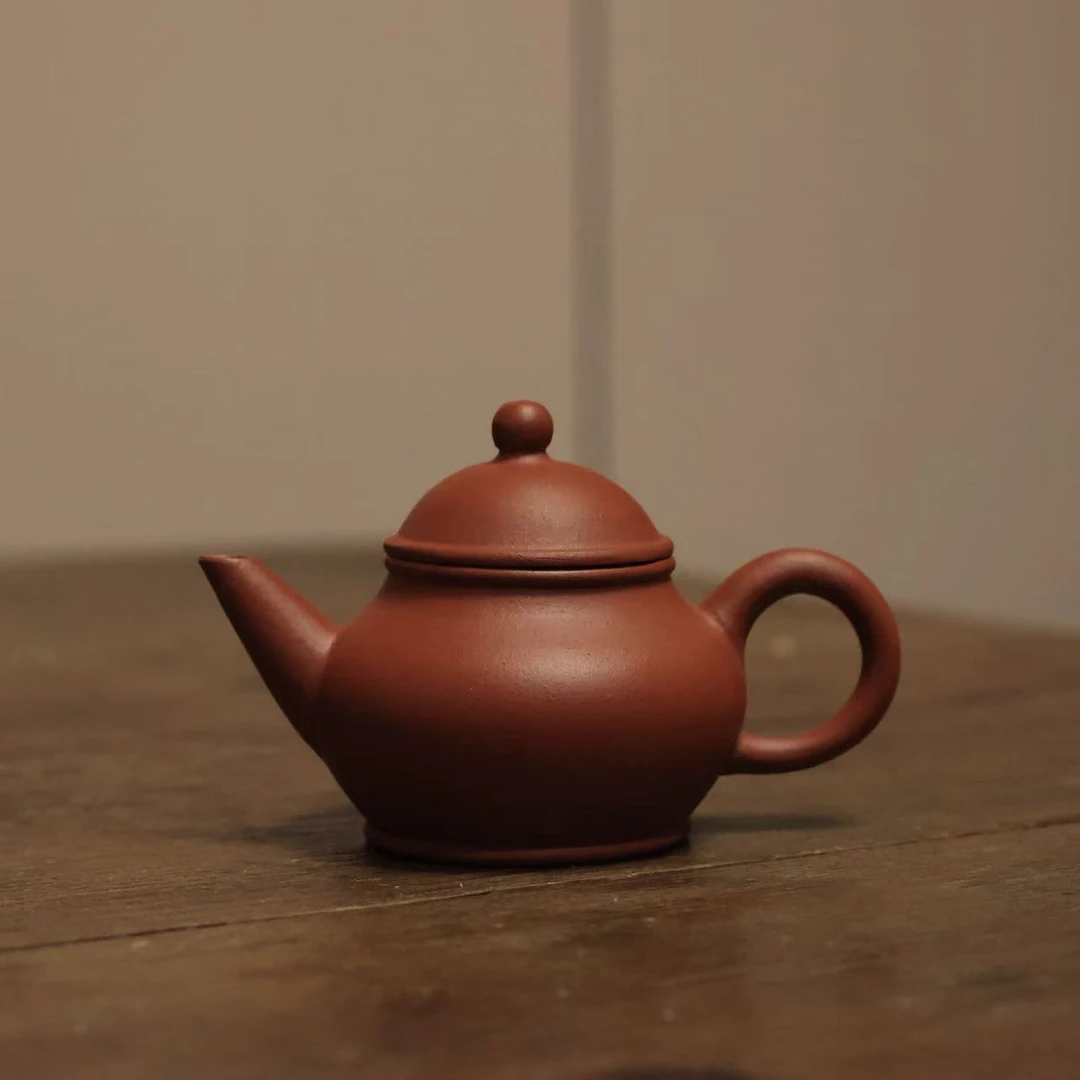 90年代荆溪孟臣红泥芭乐壶65CC