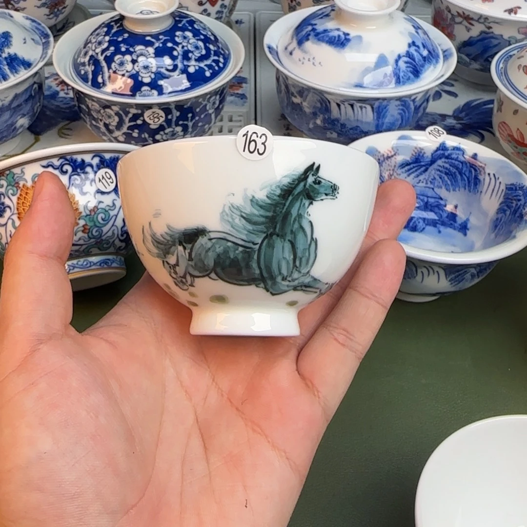 彦祖纯手工手绘茶具163
