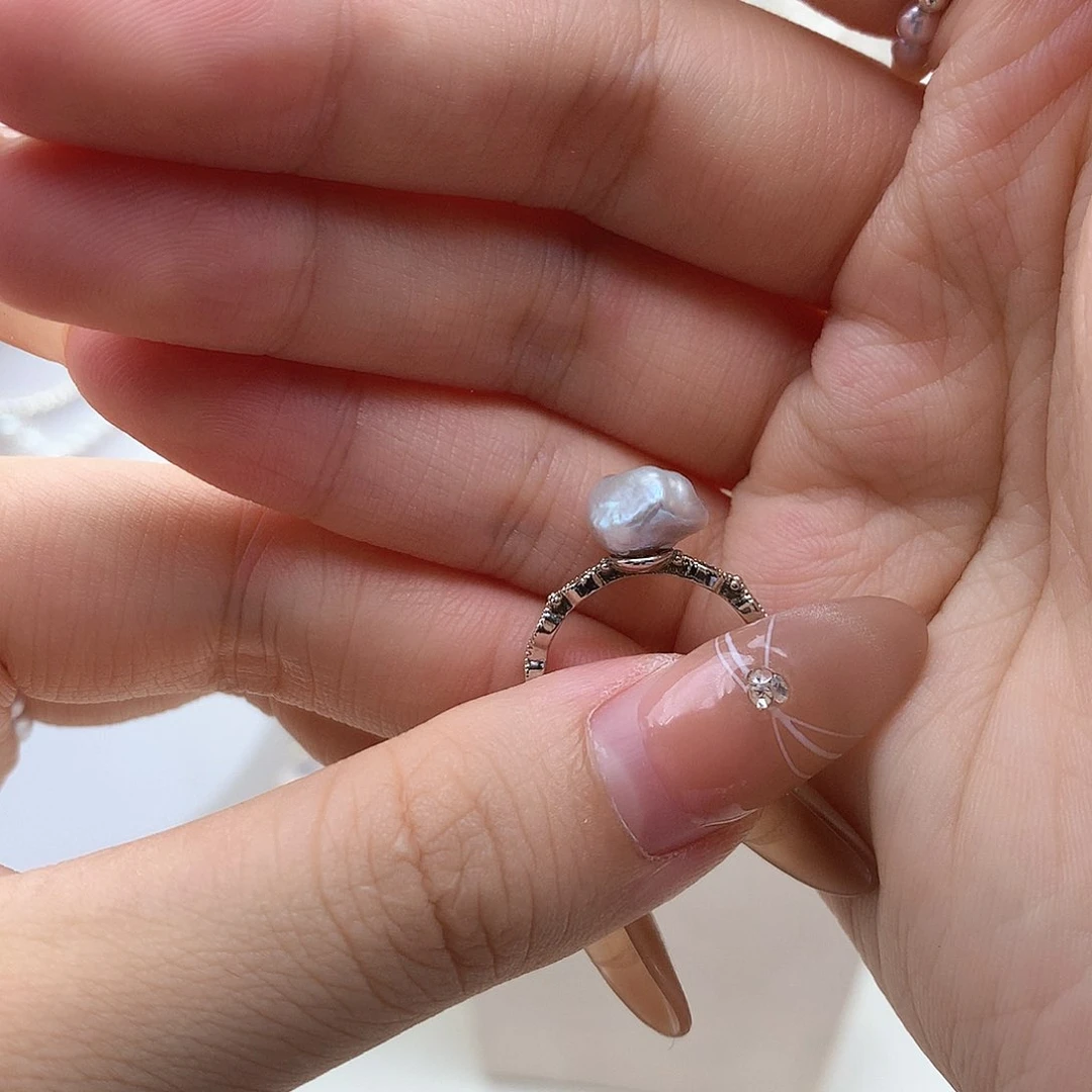 项链合金淡水珍珠