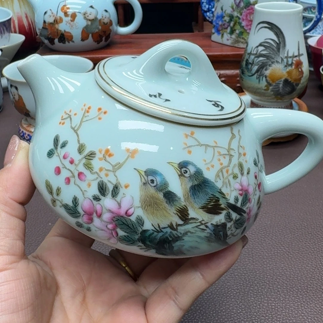 瓷片景德镇仿古手工制作精品展示