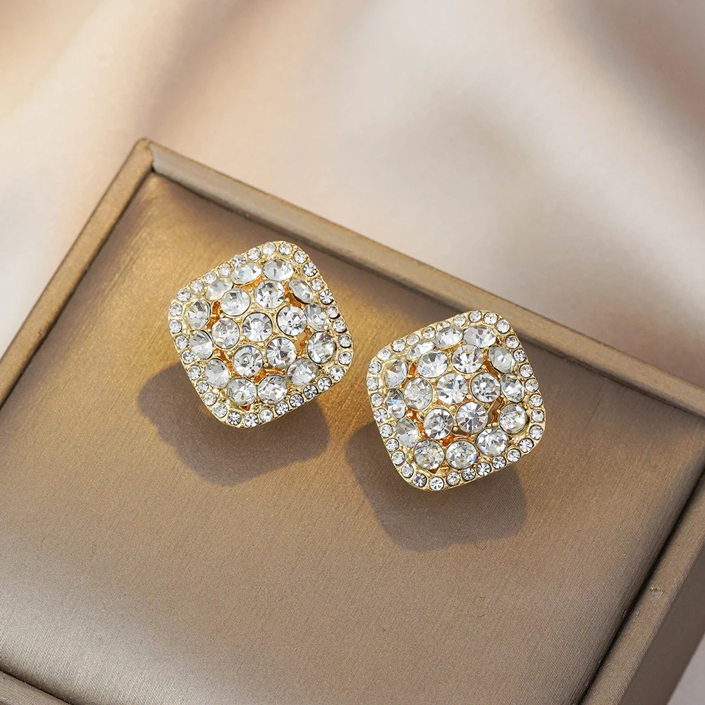 铜合金耳饰 精耳钉简约气质百搭时尚冷淡风蹦迪耳环女N1261A1