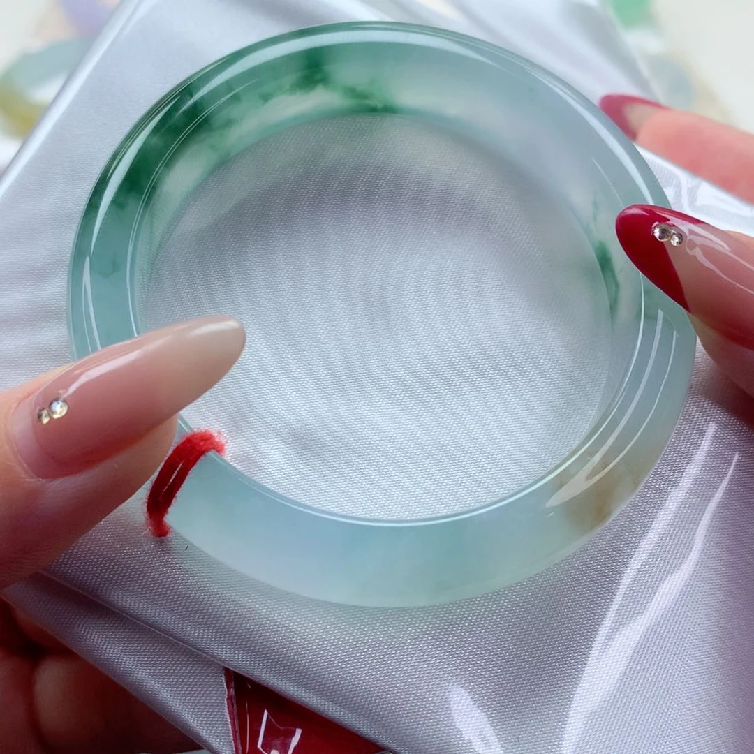 未镶嵌手镯翡翠9915繁花似锦 种老起光