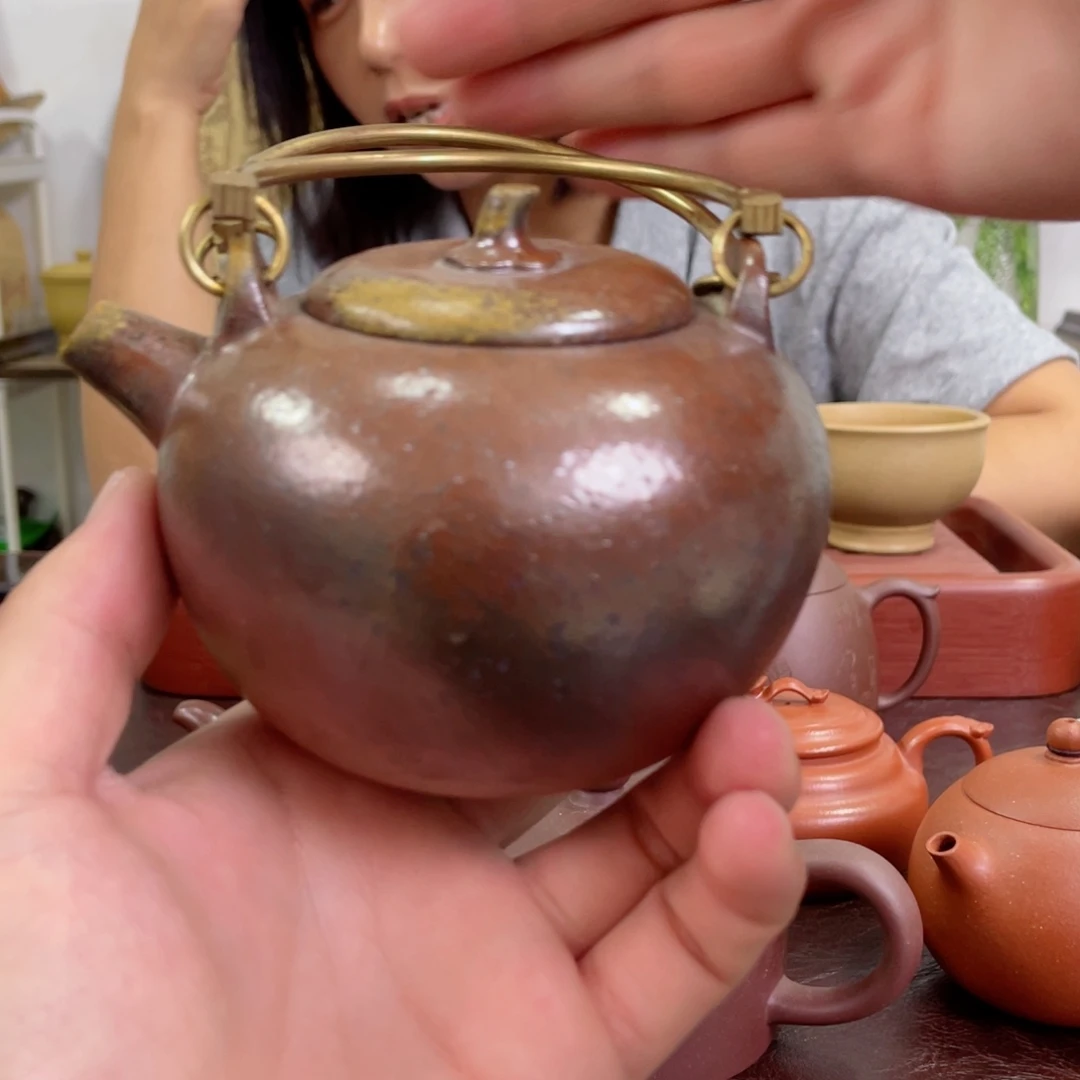 紫砂茶壶小苹果柴烧