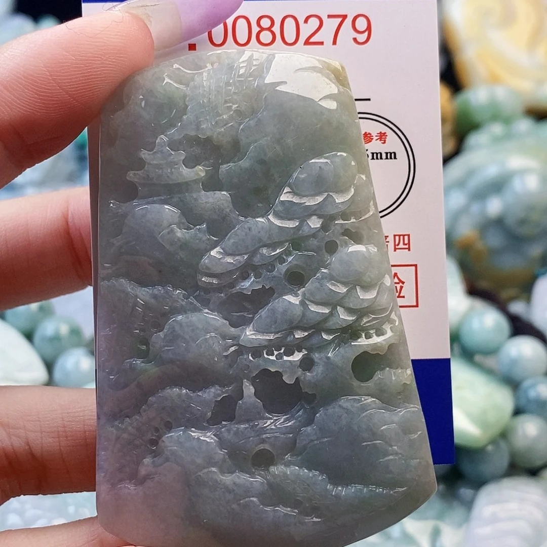 翡翠未镶嵌吊坠(不含链)