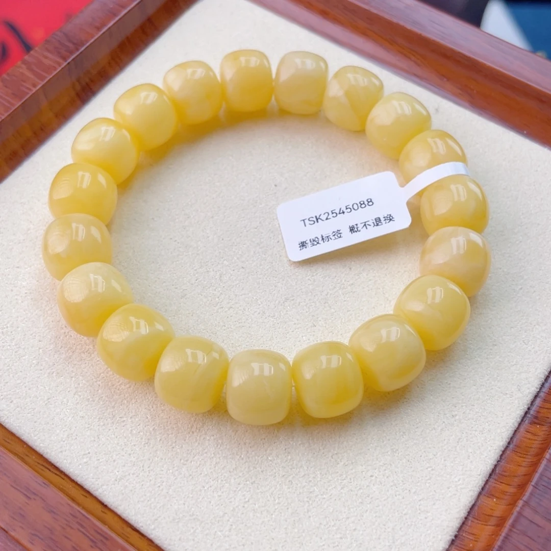 蜜蜡未镶嵌手链蜜蜡手串24.2克