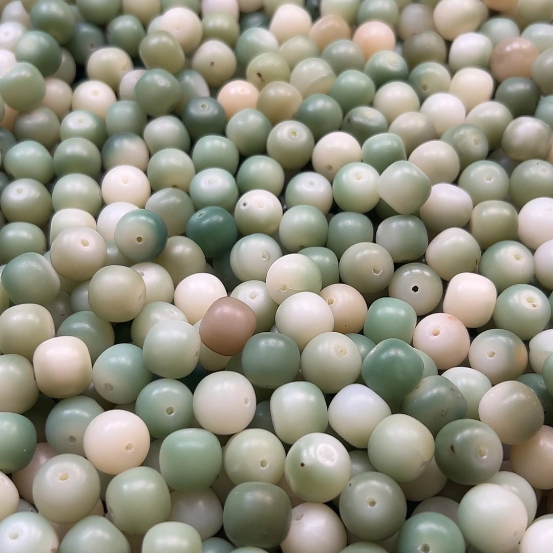 菩提根/象牙果手串瑕疵卡13青苹果桶500颗