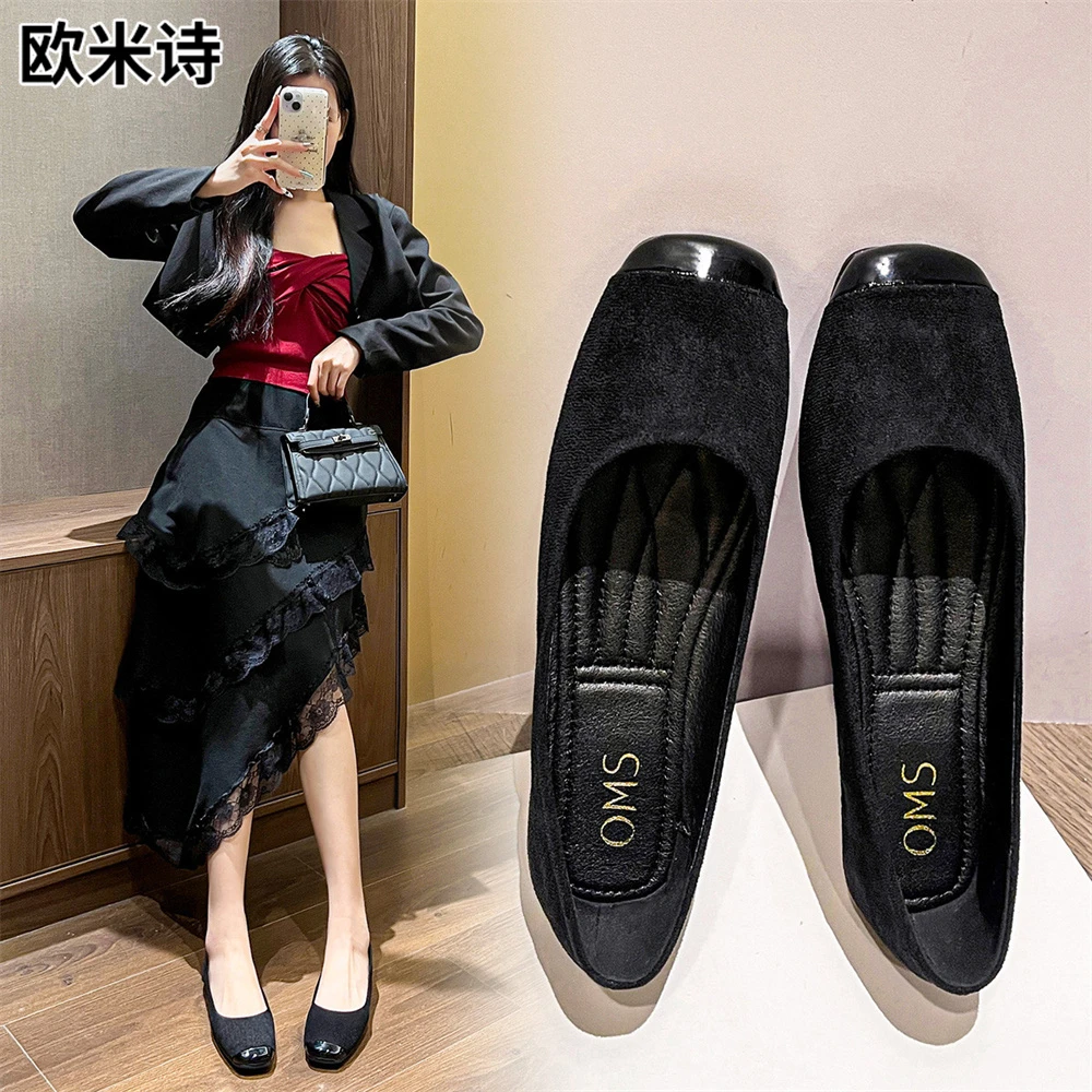 软底软面鞋子女款爆款2025新款小单鞋舒适圆头平底鞋妈妈鞋女鞋子