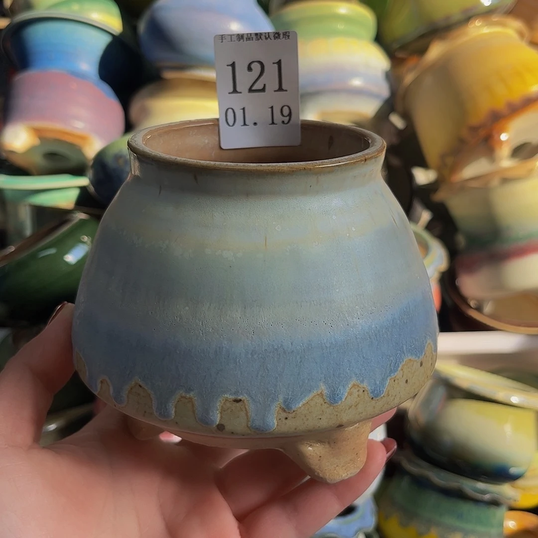 摆件景德镇陶瓷手工制作口7.5高10左右