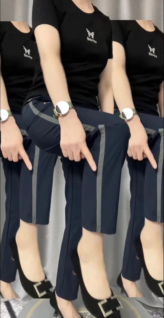 夏季节直筒裤薄款弹力显瘦商务垂感百搭女士休闲裤潮流