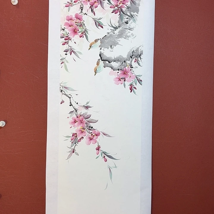 国画听兰老师花鸟