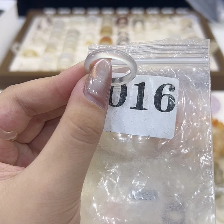 玛瑙/玉髓戒指合金16港21