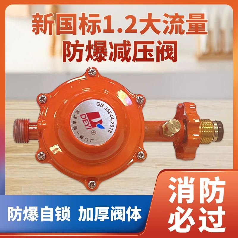 新国标低压阀煤气罐安全阀自动关闭商用1.2防爆液化气减压阀