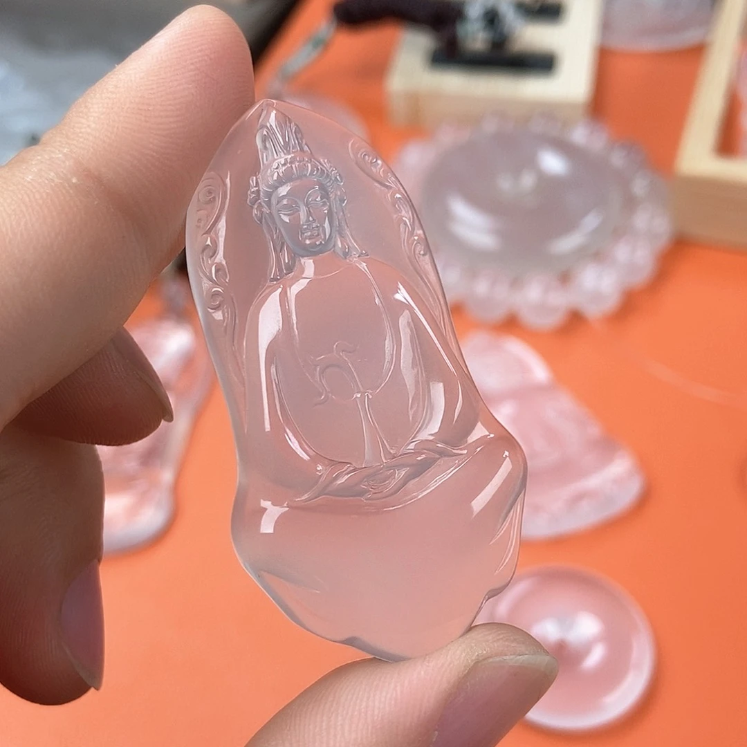 石英质玉颈饰未镶嵌将****主素衣观音