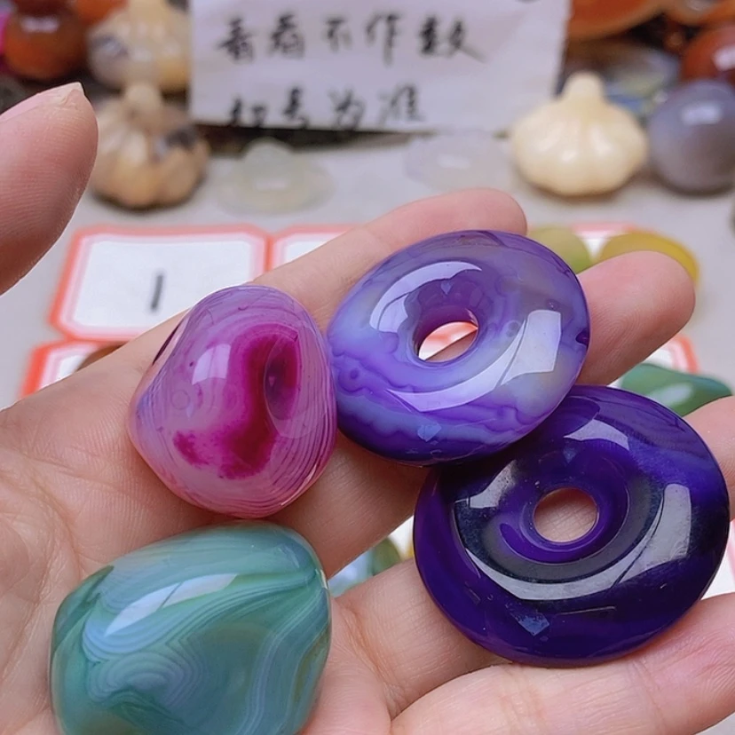 【闪购商品】未镶嵌玛瑙/玉髓珠宝半成品灵*