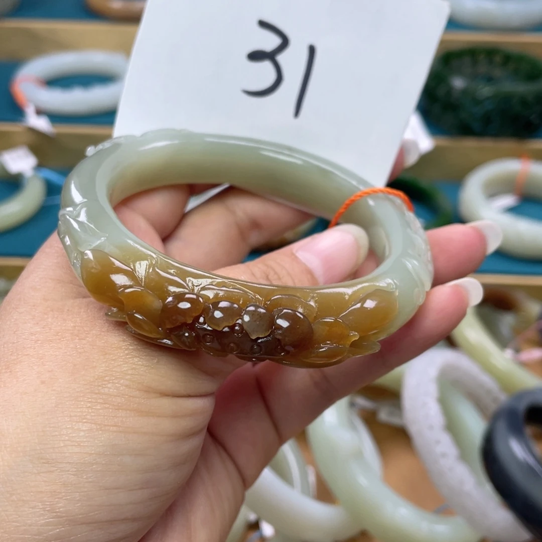 未镶嵌手镯和田玉圈口61