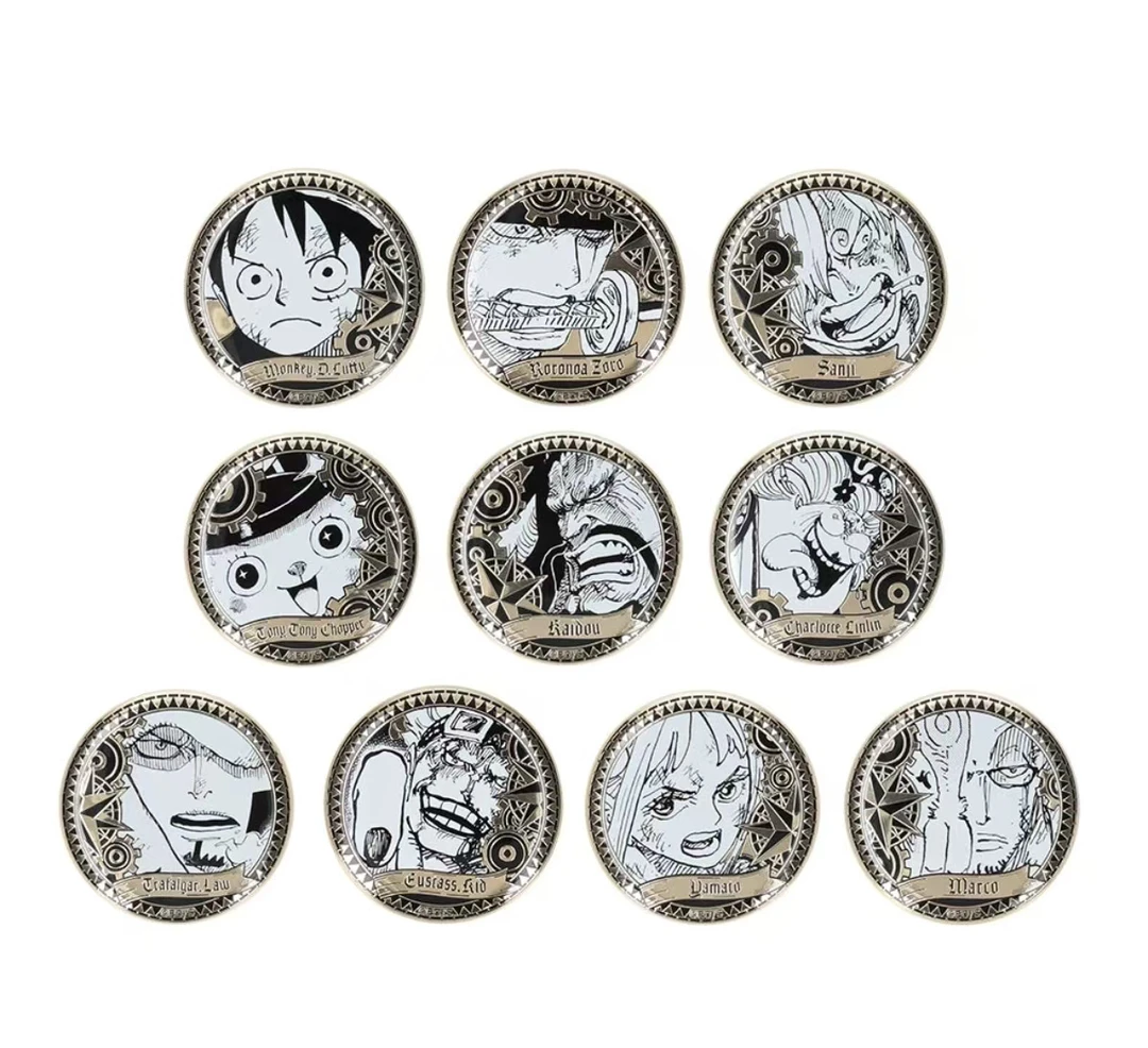 海贼王JS雕金吧唧原画路飞索隆山治