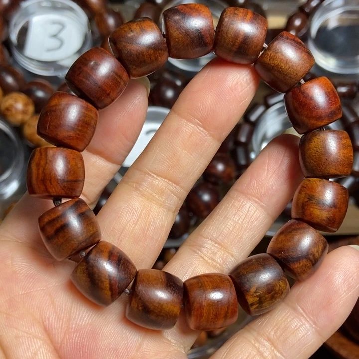 黄花梨/降香黄檀海南直切桶珠尺寸13+14