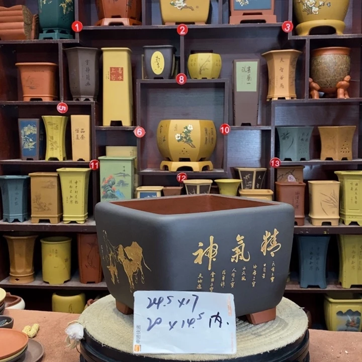 紫砂花盆紫砂花盆