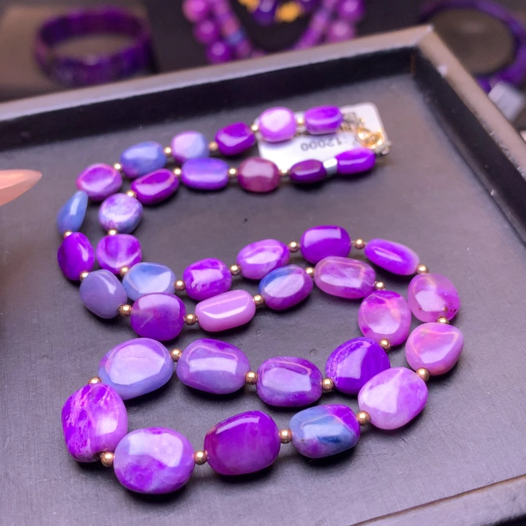 苏纪石（舒俱来）18K金镶嵌项链