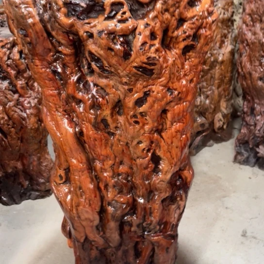 “***”龙纹枣木精品花架